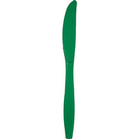 288 pc Bulk Emerald Green Plastic Knives