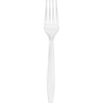 600 pc Bulk Clear Plastic Forks