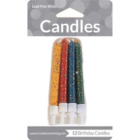 72 pc Bulk Assorted Glitter Candles