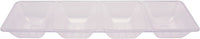 6 pc Bulk Clear Form & Function 4-Compartment Tray