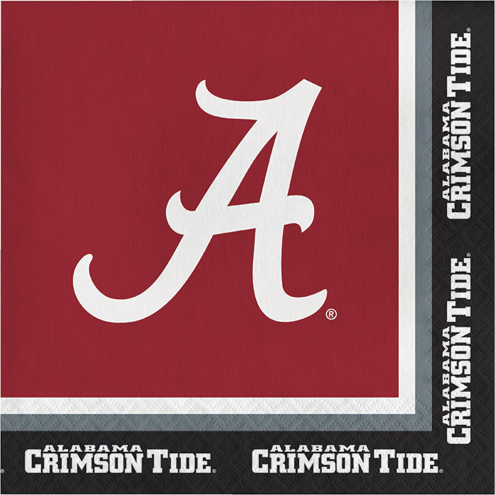 240 pc Bulk University of Alabama Luncheon Napkins