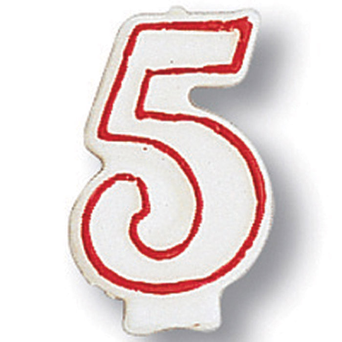 6 pc Bulk #5 Candles