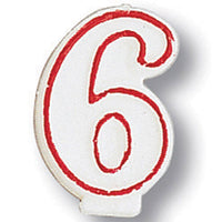 6 pc Bulk #6 Candles