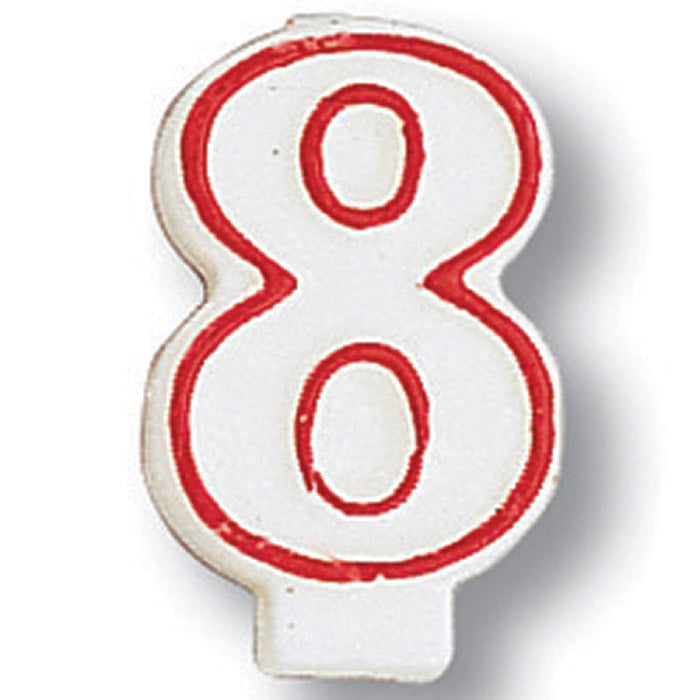 6 pc Bulk #8 Candles