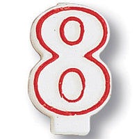 6 pc Bulk #8 Candles