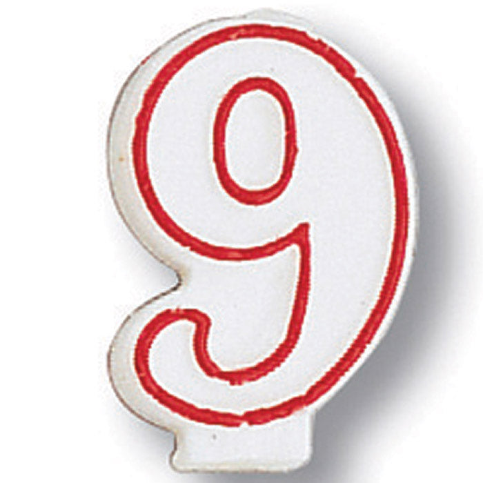 6 pc Bulk #9 Candles