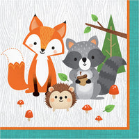 192 pc Bulk Wild One Woodland Animals Luncheon Napkins