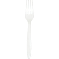 288 pc Bulk White Plastic Forks