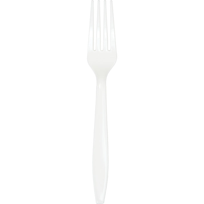 600 pc Bulk White Plastic Forks