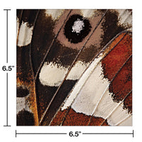 192ct Bulk Entomount Butterfly Luncheon Napkins