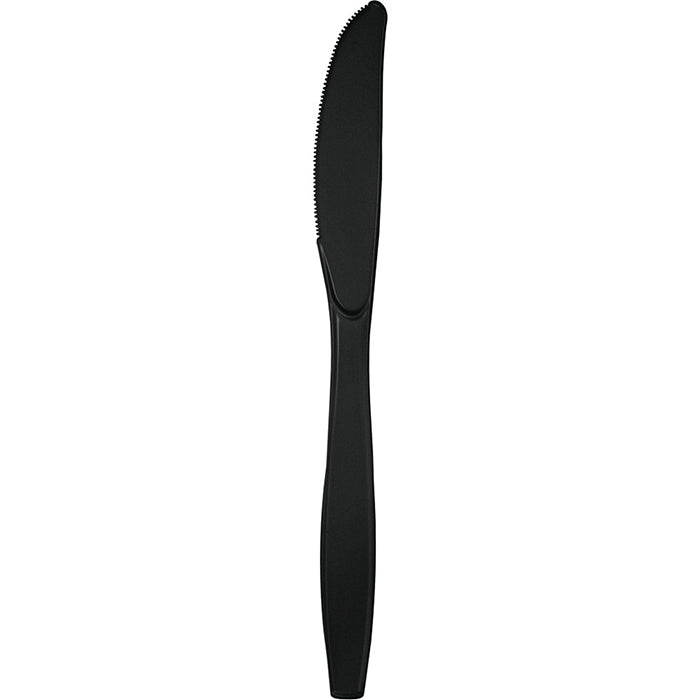 288 pc Bulk Black Velvet Plastic Knives