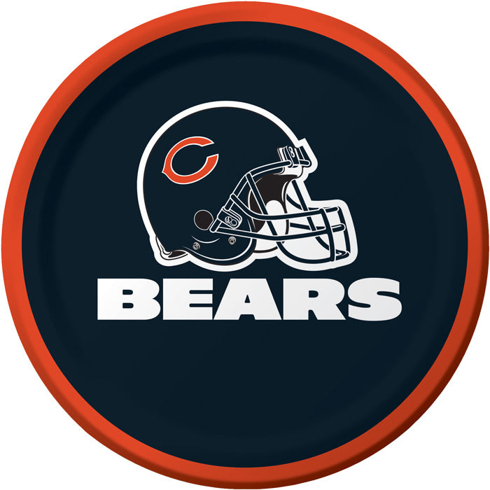 96ct Bulk Chicago Bears Dessert Plates