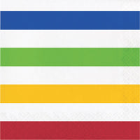 Multicolor Polka Dots and Stripes Paper Luncheon Napkins (Case of 192) by Creative Converting