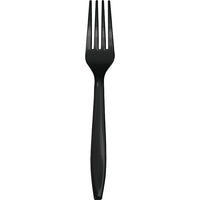 600 pc Bulk Black Velvet Plastic Forks