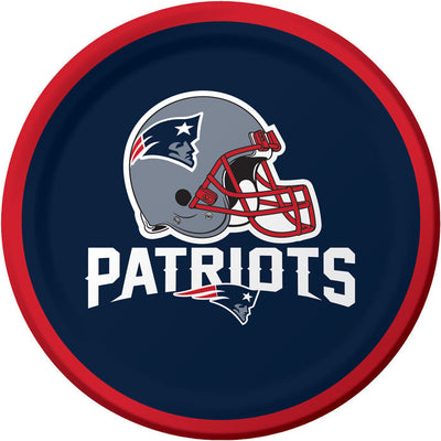 96/Case Bulk New England Patriots Dessert Plates