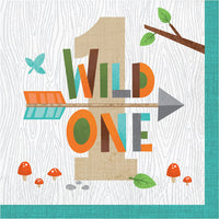 192 pc Bulk Wild One Woodland Luncheon Napkins