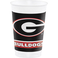 96 pc Bulk University of Georgia 20 oz Plastic Cups