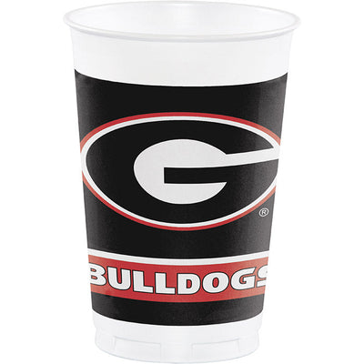 96 pc Bulk University of Georgia 20 oz Plastic Cups