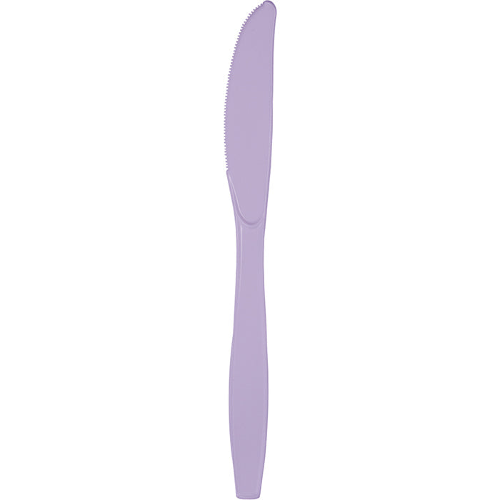 288 pc Bulk Luscious Lavender Plastic Knives