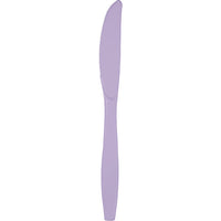 288 pc Bulk Luscious Lavender Plastic Knives
