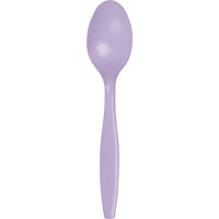 288 pc Bulk Luscious Lavender Plastic Spoons