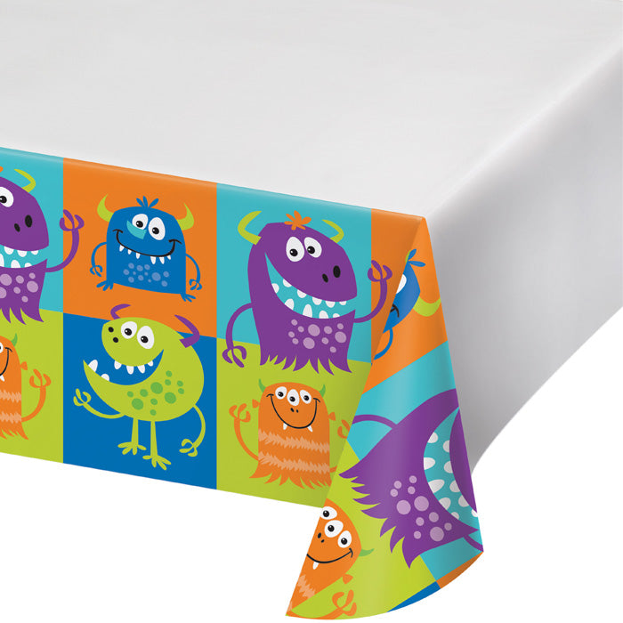 12 pc Bulk Fun Monsters Plastic Table Covers