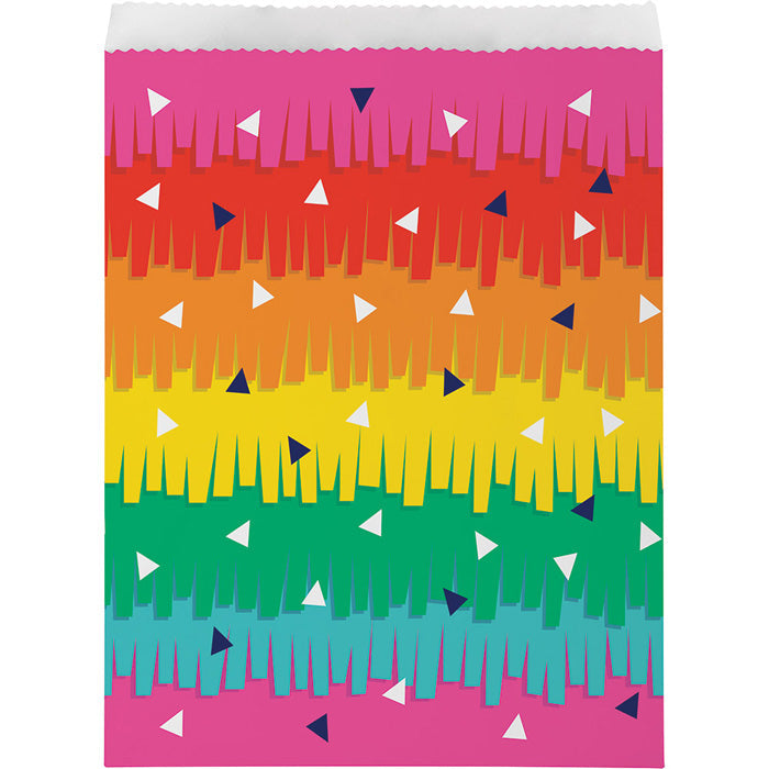 120 pc Bulk Fiesta Fun Paper Treat Bags