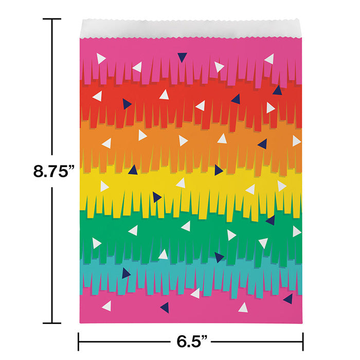 120ct Bulk Fiesta Fun Paper Treat Bags