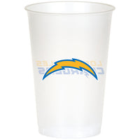96/Case Bulk Los Angeles Chargers 20 oz Plastic Cups