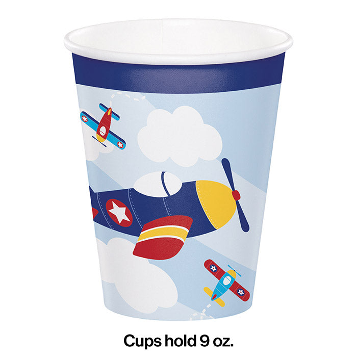 96ct Bulk Toy Airplane 9 oz Cups