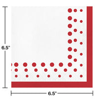 192ct Bulk Sparkle and Shine Ruby Luncheon Napkins