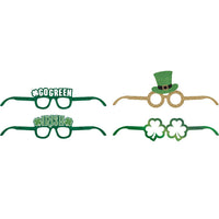 24 pc Bulk St. Patrick's Day Deluxe Paper Eyeglasses