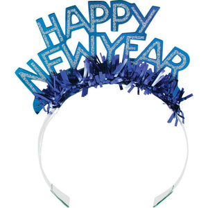 New Year's Foil & Glitter Tiara on sale at PartyDecorations.com