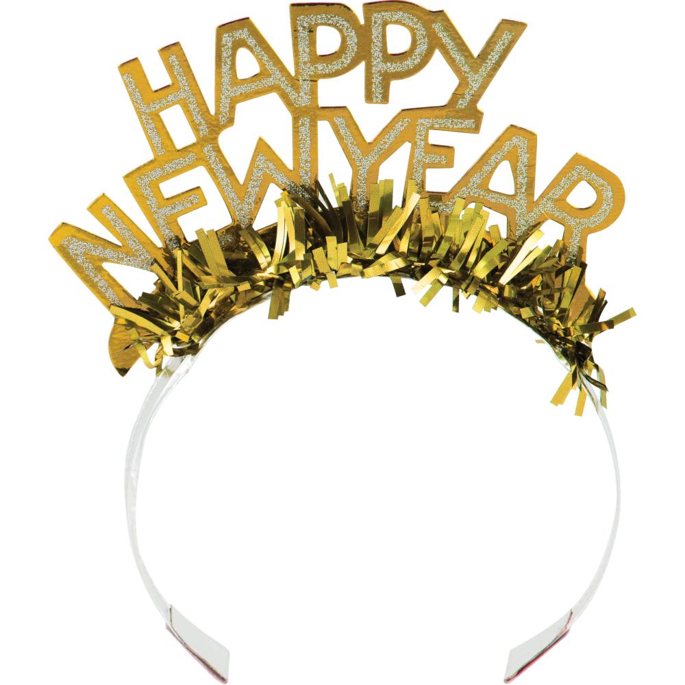 New Year's Foil & Glitter Tiara buy today at PartyDecorations.com
