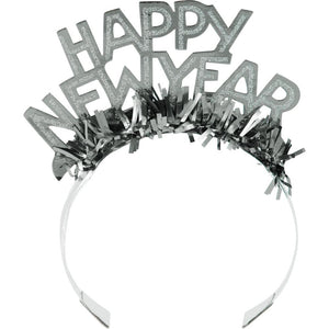 New Year's Foil & Glitter Tiara buy today at PartyDecorations.com