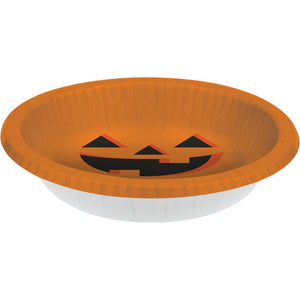 Halloween Pumpkin 20 Oz. Paper Bowl, 8 ct on sale at PartyDecorations.com