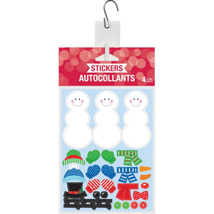 Build A Snowman Stickers, 4 ct on sale at PartyDecorations.com