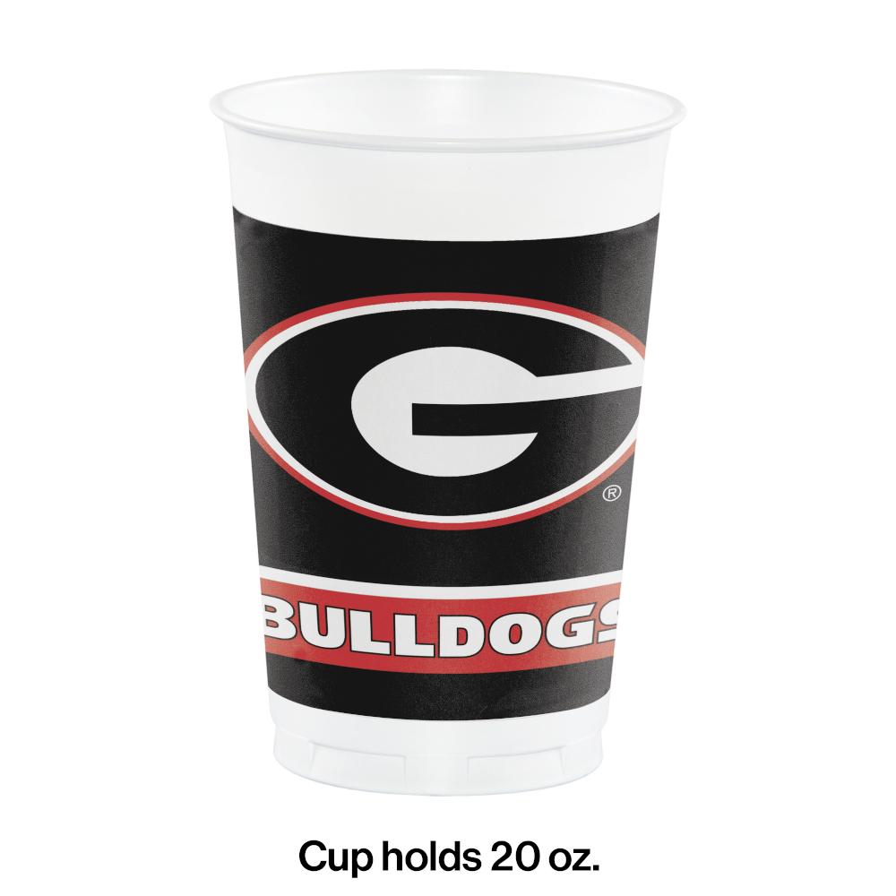 University Of Georgia 20 Oz Plastic Cups, 8 ct