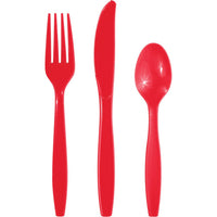 Classic Red 24Ct Assorted Cutlery (24/Pkg) by Creative Converting
