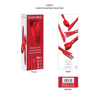 Classic Red 24Ct Assorted Cutlery (24/Pkg) by Creative Converting