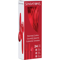 Classic Red 24Ct Assorted Cutlery (24/Pkg) by Creative Converting