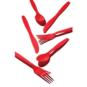 Classic Red 24Ct Assorted Cutlery (24/Pkg) by Creative Converting