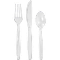 Clear 24Ct Assorted Cutlery (24/Pkg) by Creative Converting