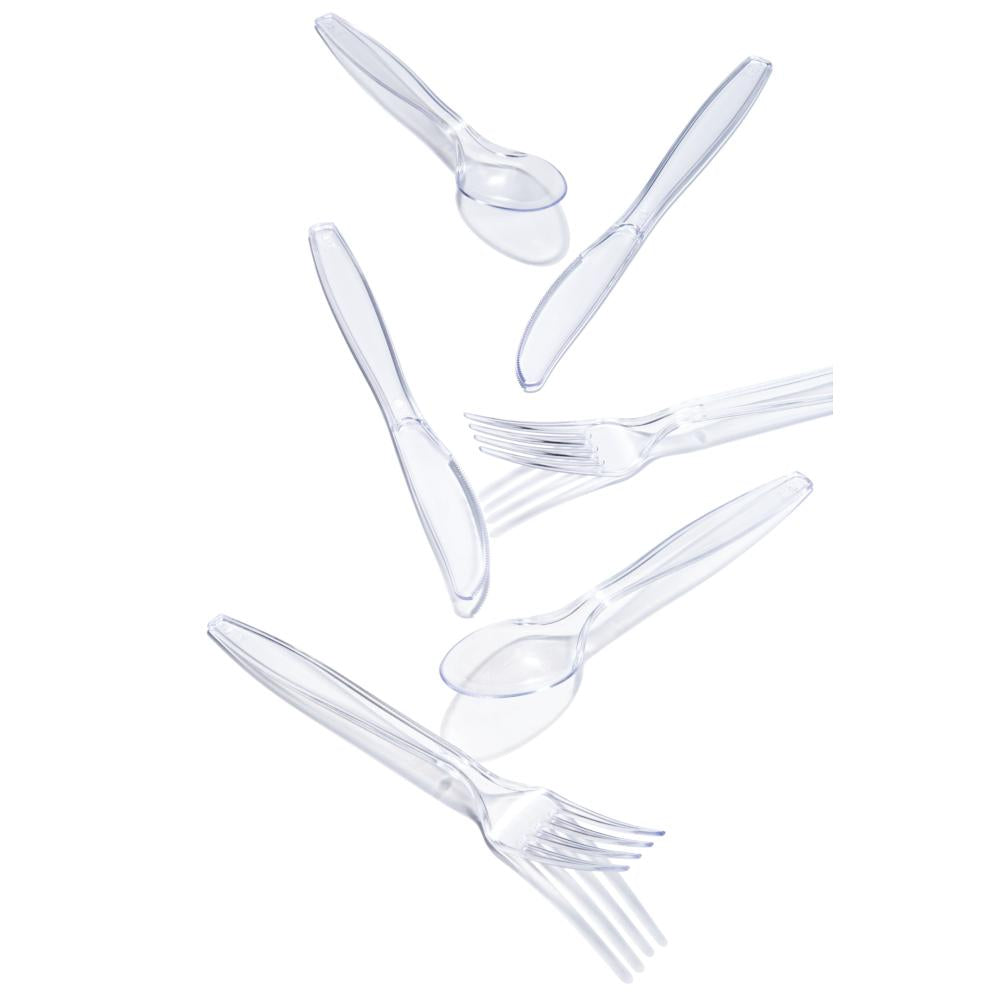 Clear 24Ct Assorted Cutlery (24/Pkg) by Creative Converting