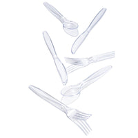 Clear 24Ct Assorted Cutlery (24/Pkg) by Creative Converting