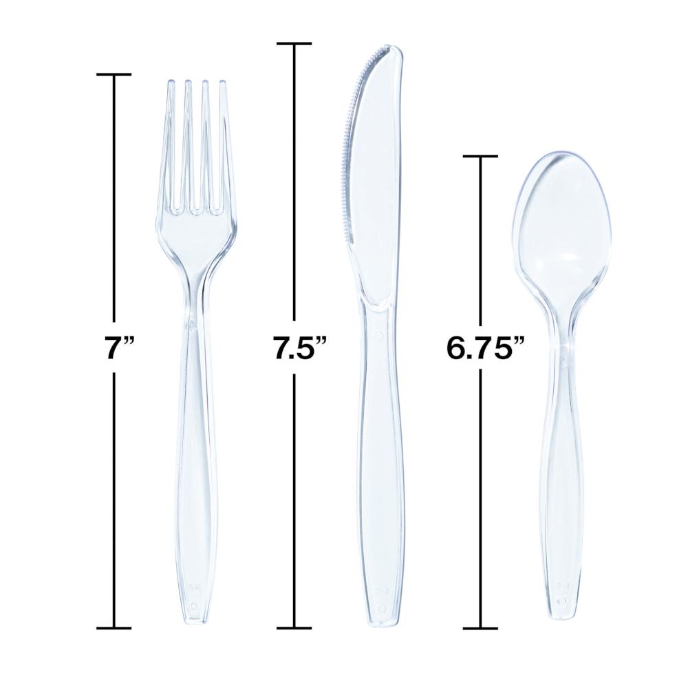 Clear 24Ct Assorted Cutlery (24/Pkg) by Creative Converting