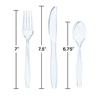 Clear 24Ct Assorted Cutlery (24/Pkg) by Creative Converting