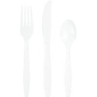 White 24Ct Assorted Cutlery (24/Pkg) by Creative Converting