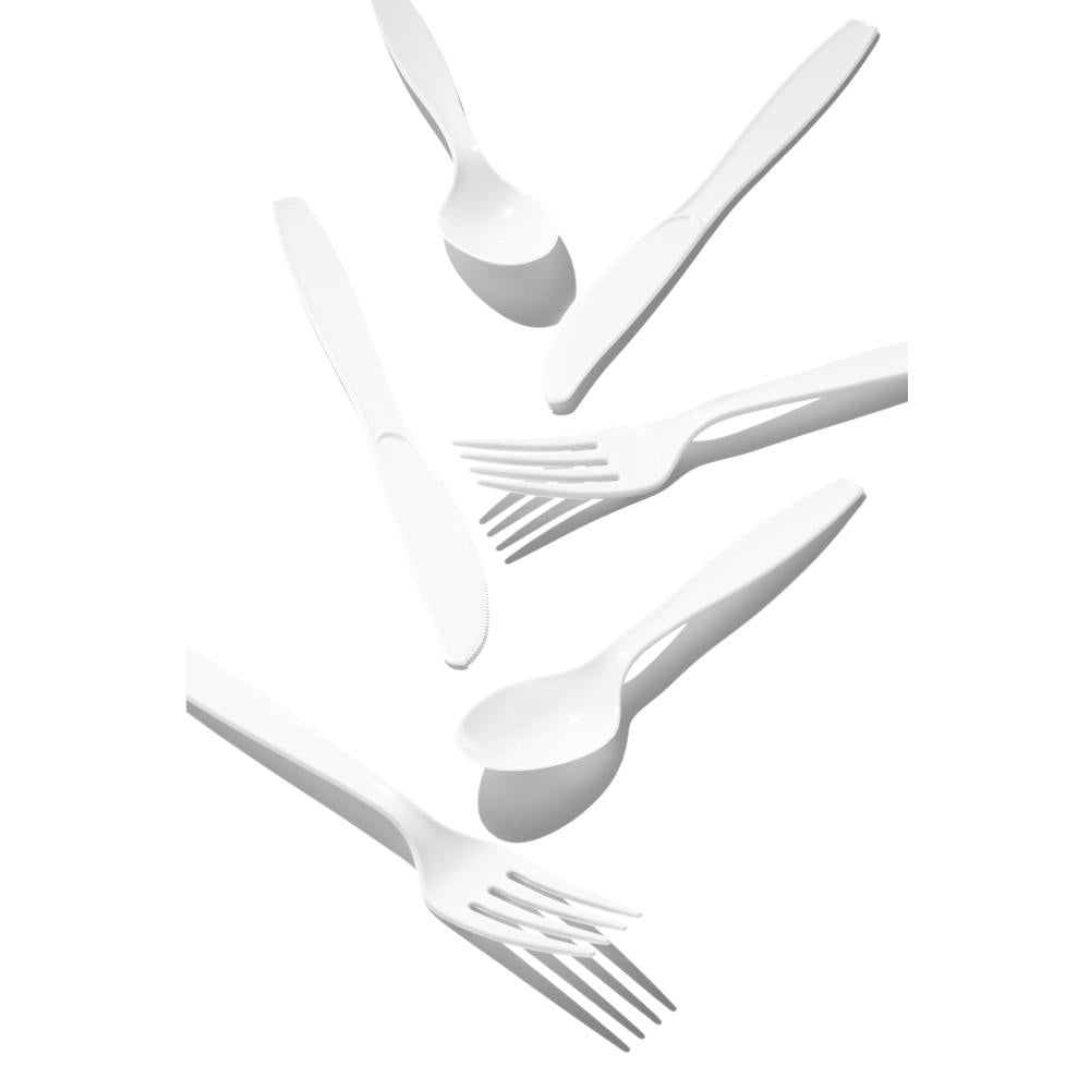 White 24Ct Assorted Cutlery (24/Pkg) by Creative Converting