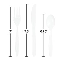 White 24Ct Assorted Cutlery (24/Pkg) by Creative Converting